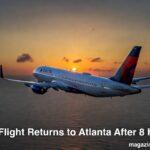 delta flight returns to atlanta