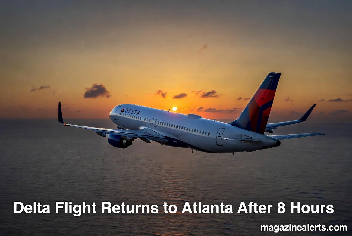delta flight returns to atlanta