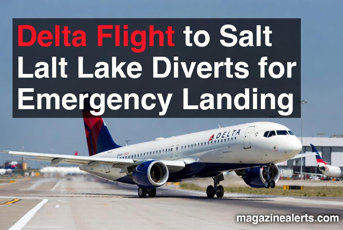 delta flight to salt lake diverts for emergency landing